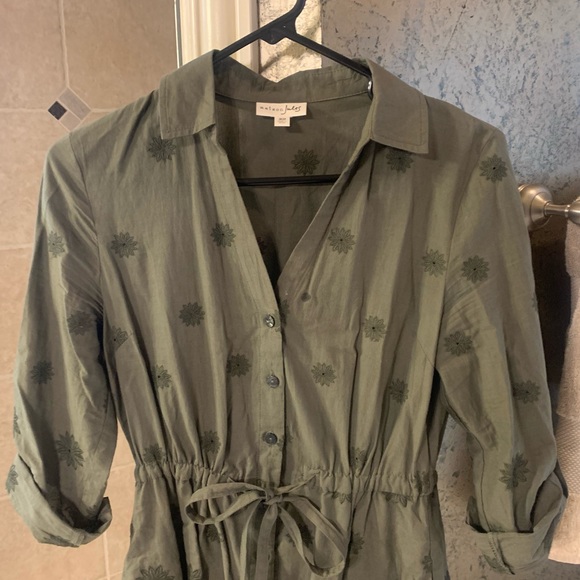 Maison Jules Green Patterned Dress - Picture 4 of 6